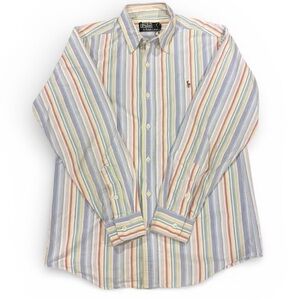 Polo by Ralph Lauren Men's Pastel Striped Shirt XL 17-34 Summer Club Golf Vacay